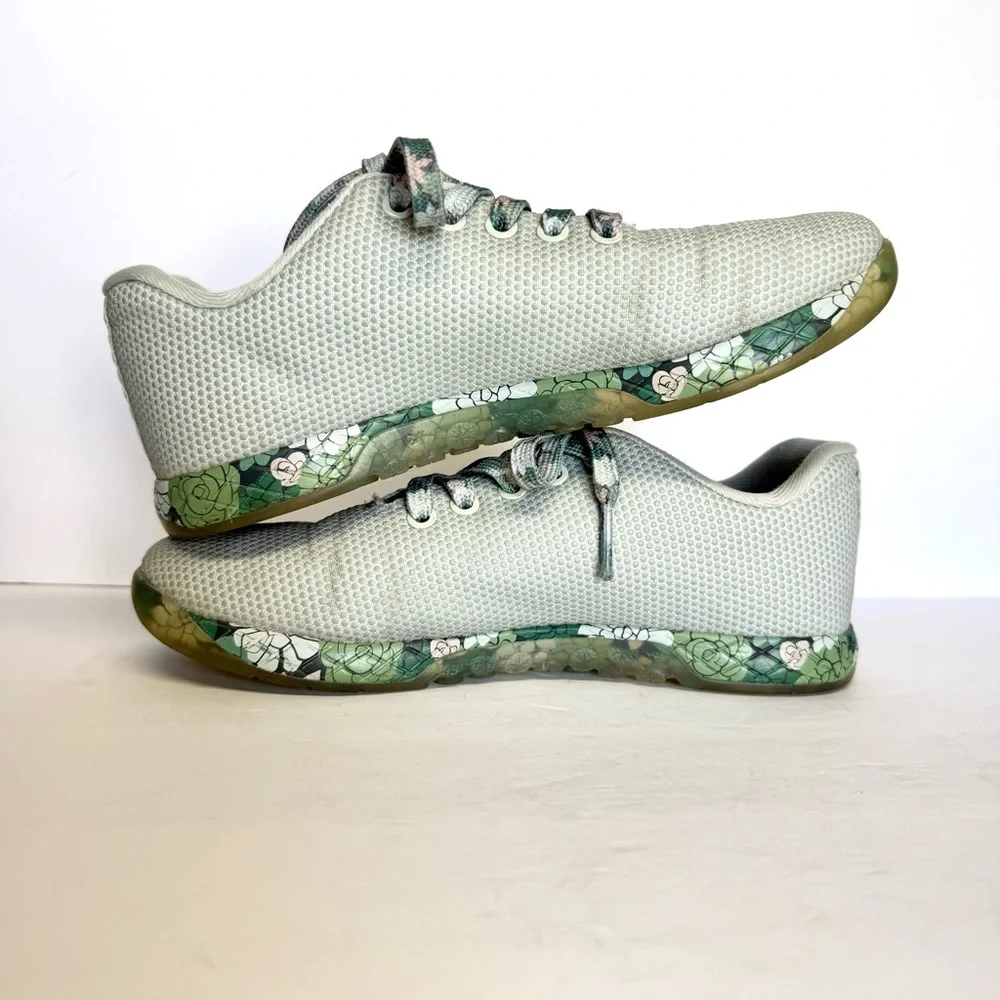 NOBULL Women’s Mint Green Succulent Athletic Shoes Weightlifting Size 7.5